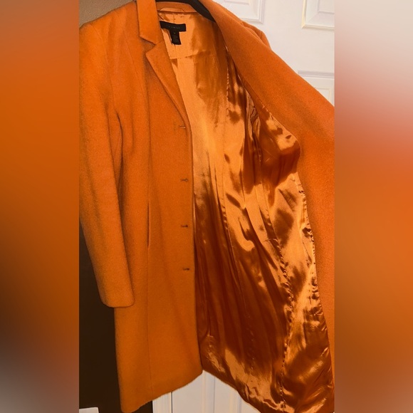 The LIMITED Orange Wool Coat - Picture 6 of 6